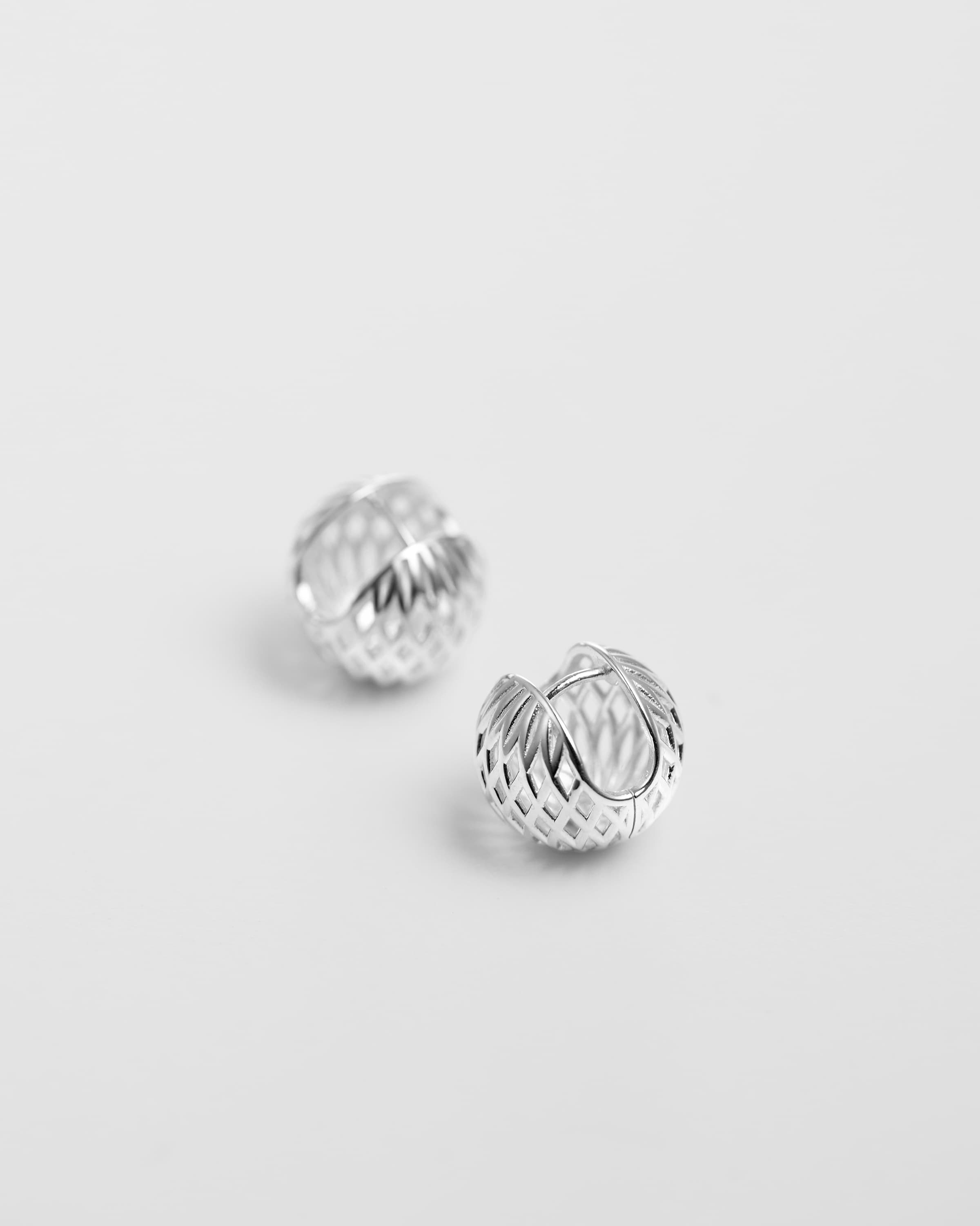 Woven Ball Earrings - 2