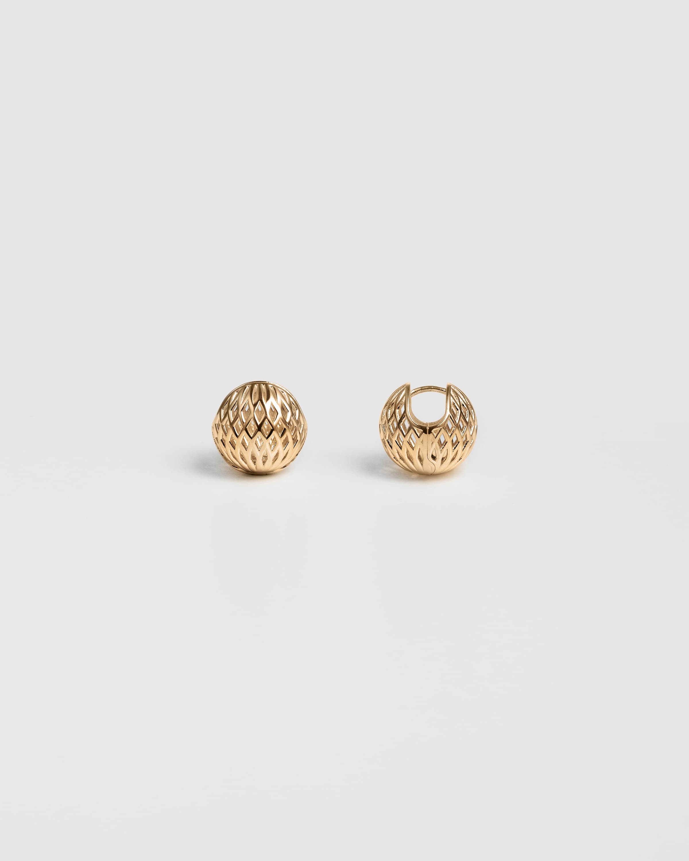 Woven Ball Earrings - 3