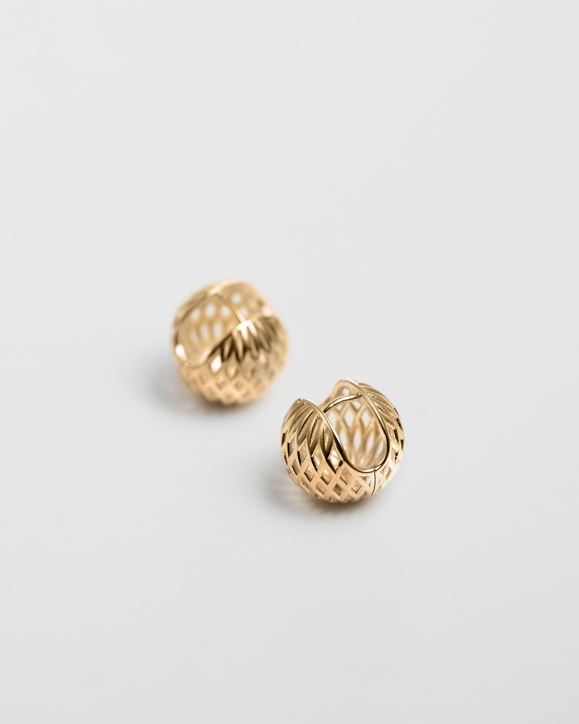 Woven Ball Earrings - 4